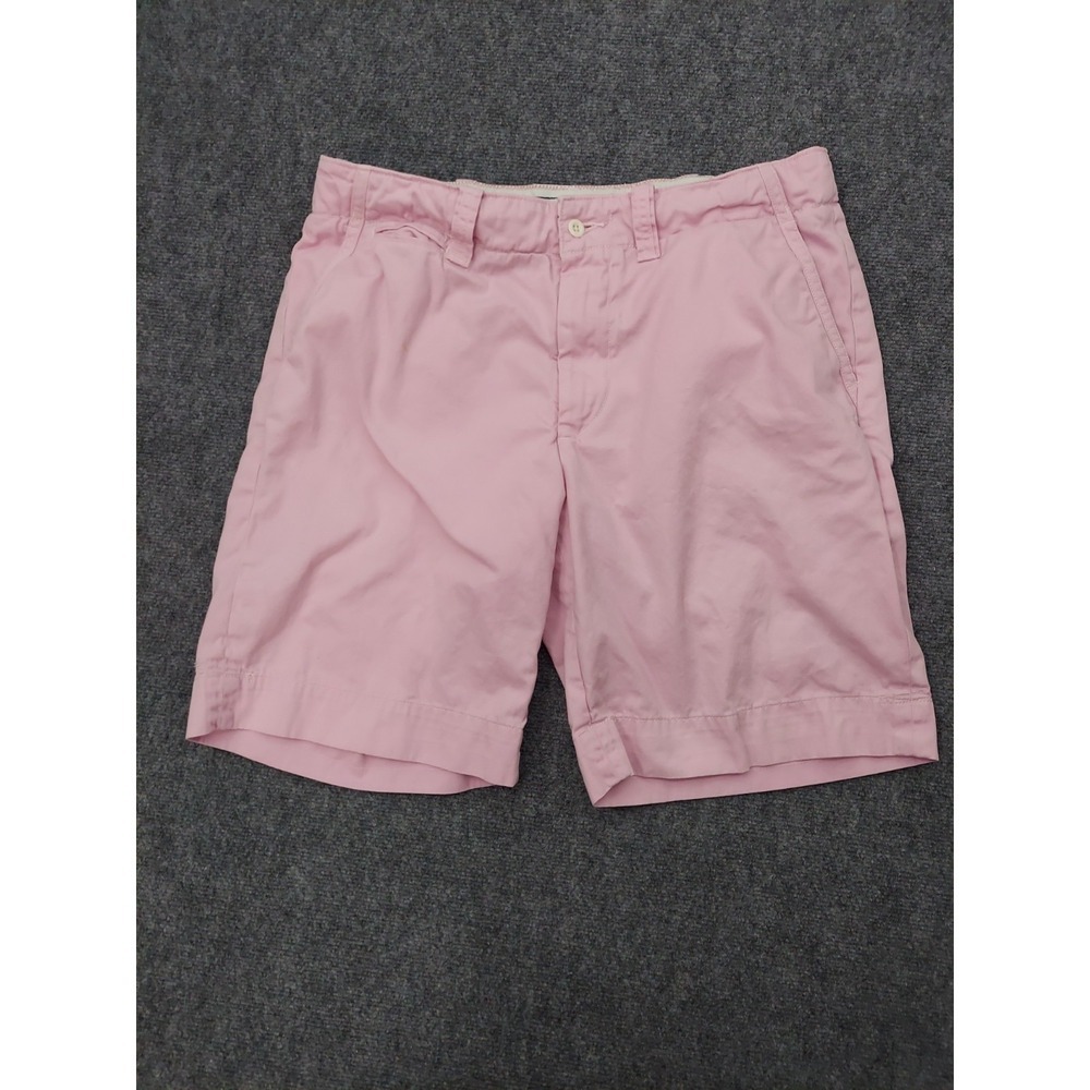 Vintage POLO RALPH LAUREN Shorts Mens 35 Pink Chino Drawstring Cotton Walking